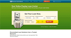 Desktop Screenshot of personalcashadvance.com